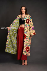 Cotton Suzani Embroidery Coat