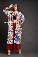 Suzani Embroidery Kimono Coat