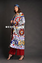 Suzani Embroidery Kimono Coat