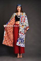 Suzani Embroidery Kimono Coat