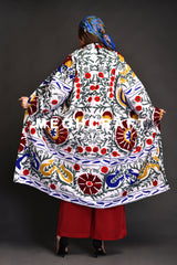 Suzani Embroidery Kimono Coat