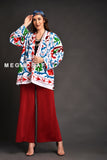 White Suzani Embroidered Jacket