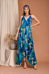 Exclusive Tie Dye Beaded Maxi