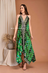 Boho Gypsy Tie Dye Maxi Dress