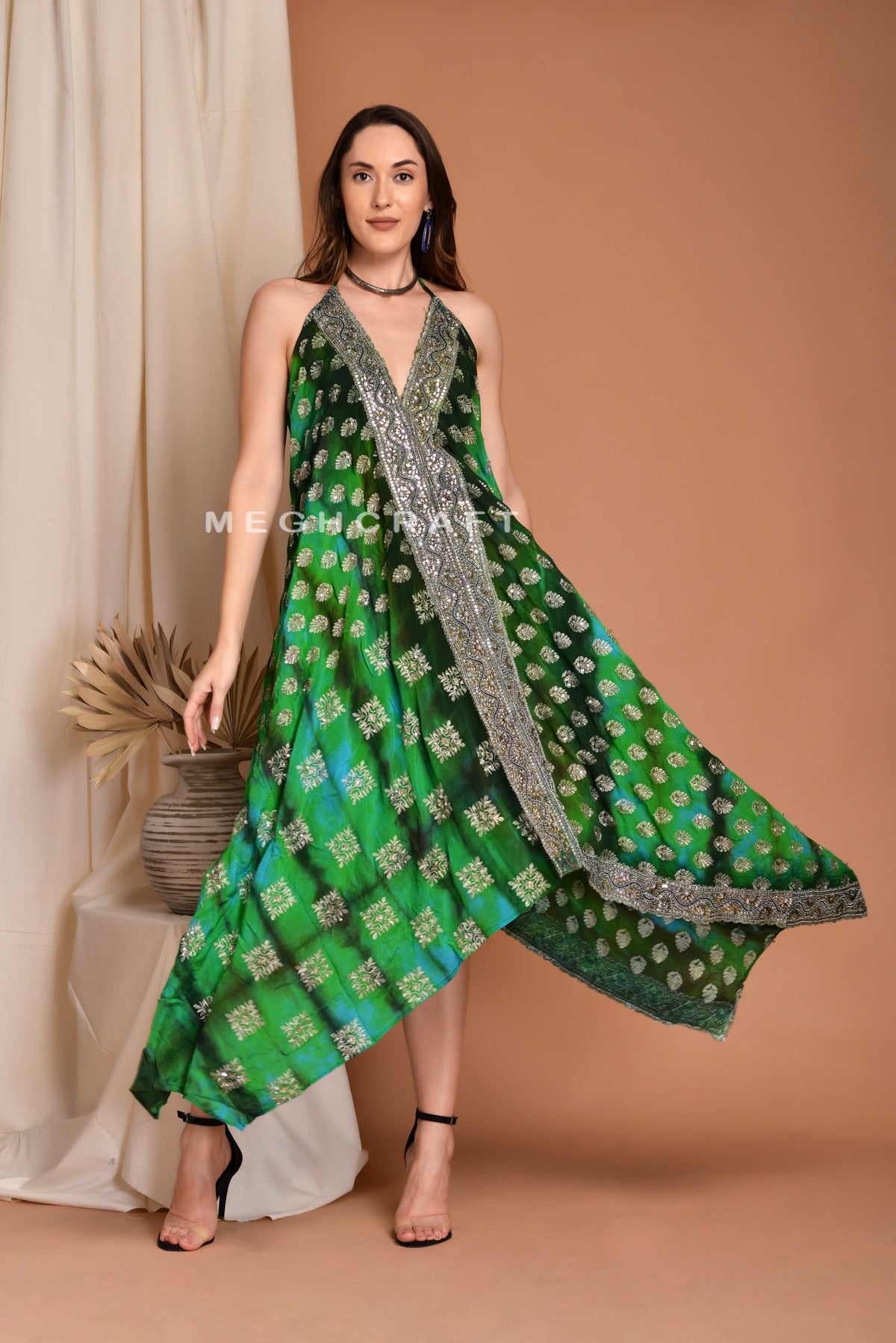 Boho Gypsy Tie Dye Maxi Dress