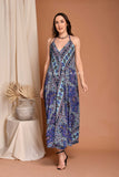 Flowy Silk Maxi Dress