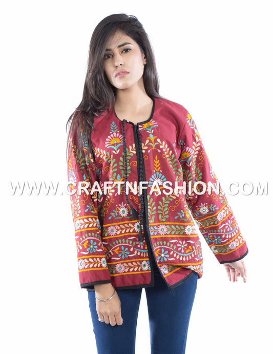 Preciosa chaqueta de seda boho