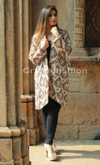 Cotton Kantha Embroidered Coat