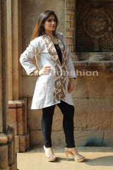 Cotton Kantha Embroidered Coat