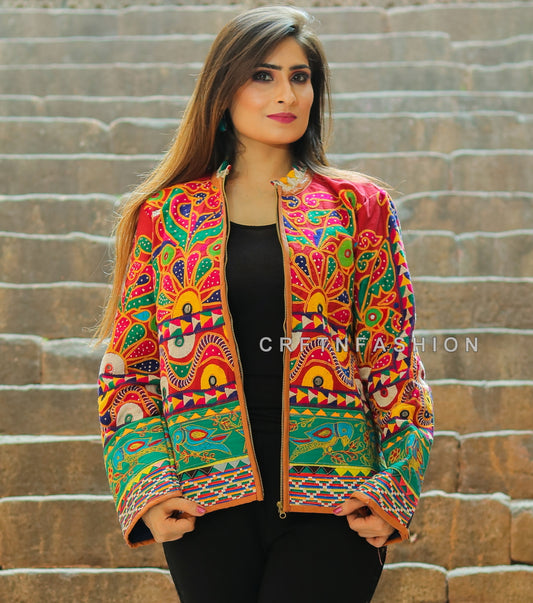 Bohemian Kutch Embroidery Jacket