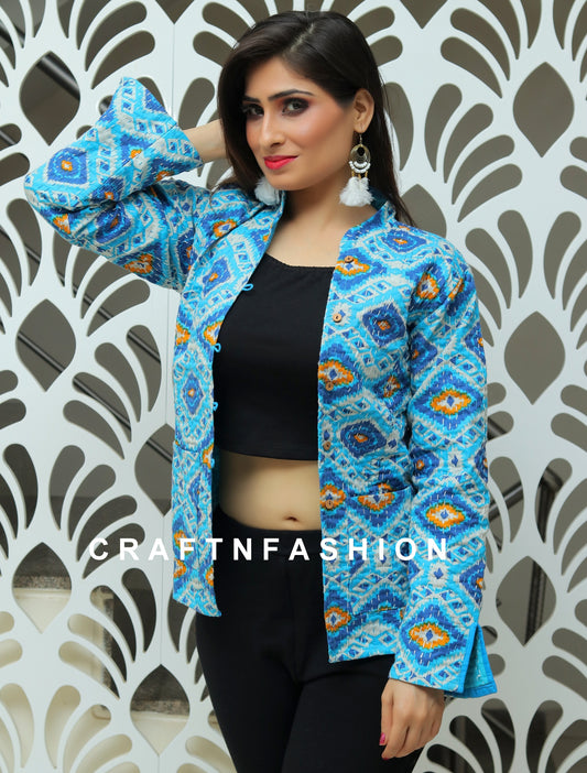 Chaqueta Kantha Bohemia Azul