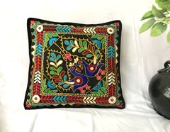 Elegant Peacock Cushion Cover