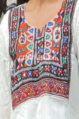 Vestido de algodón Khadi de moda boho