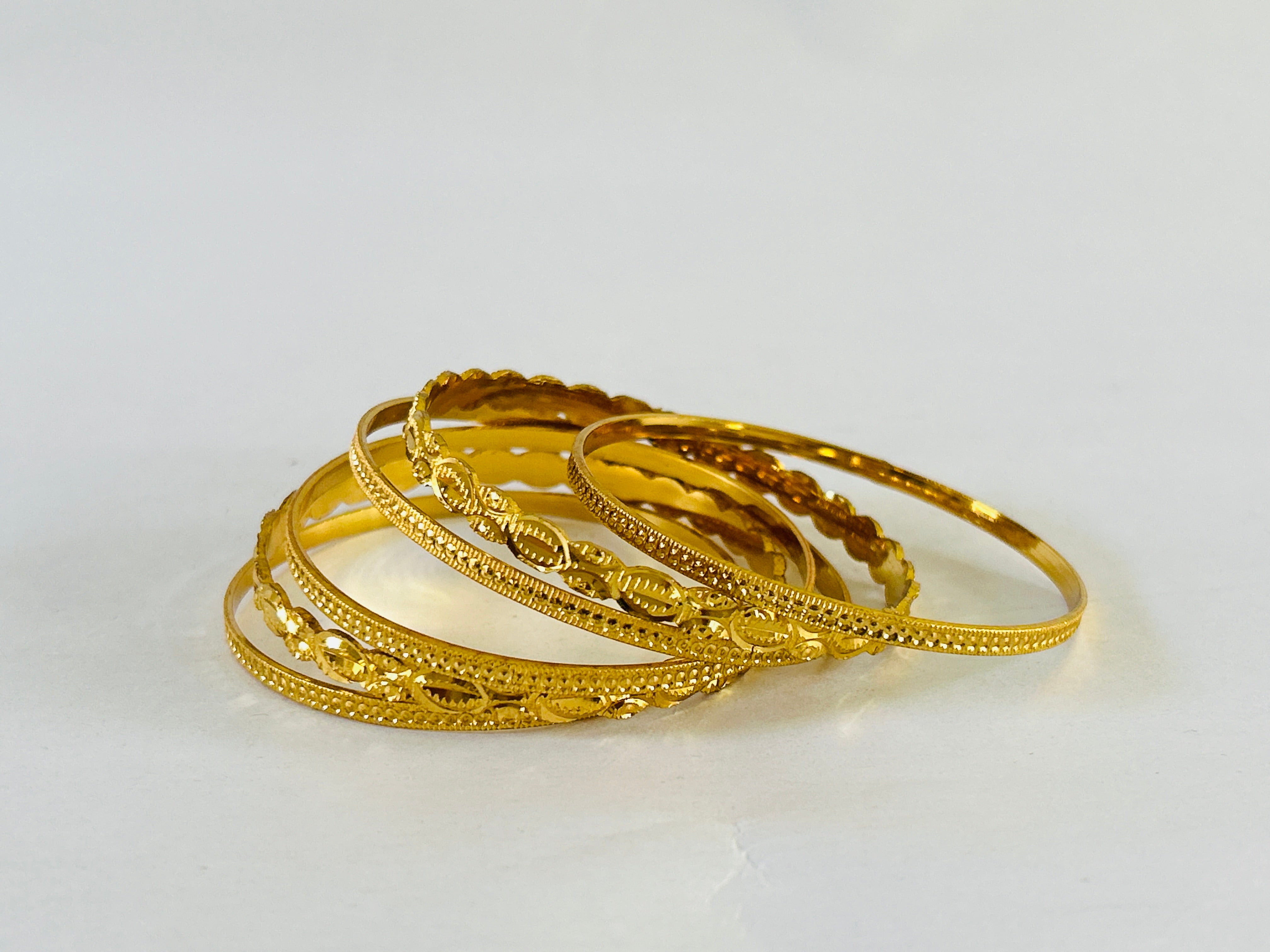 Wholesale Gold Plated Bangles Set (5 Sets)