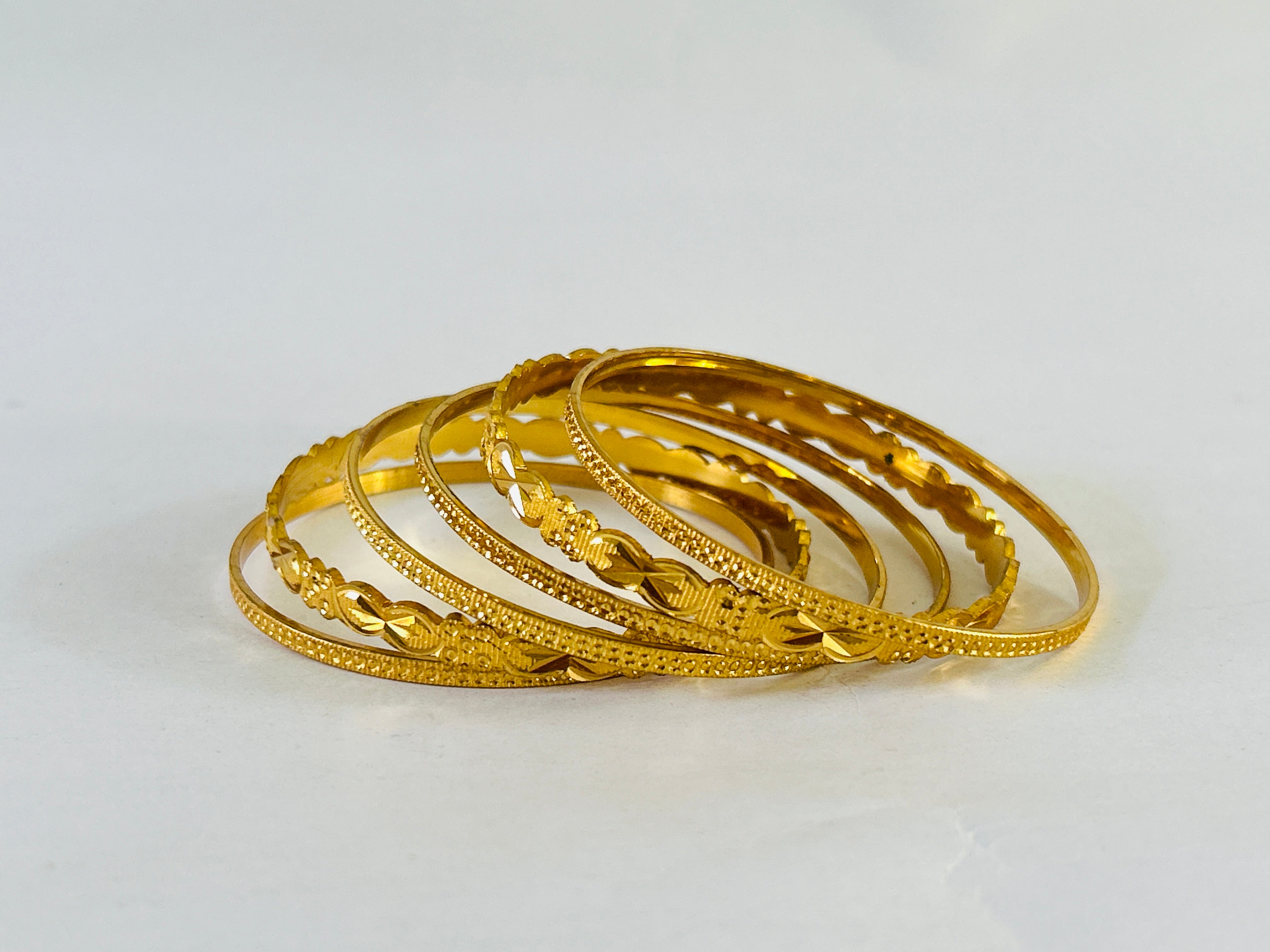 Wholesale Gold Plated Bangles Set (5 Sets)