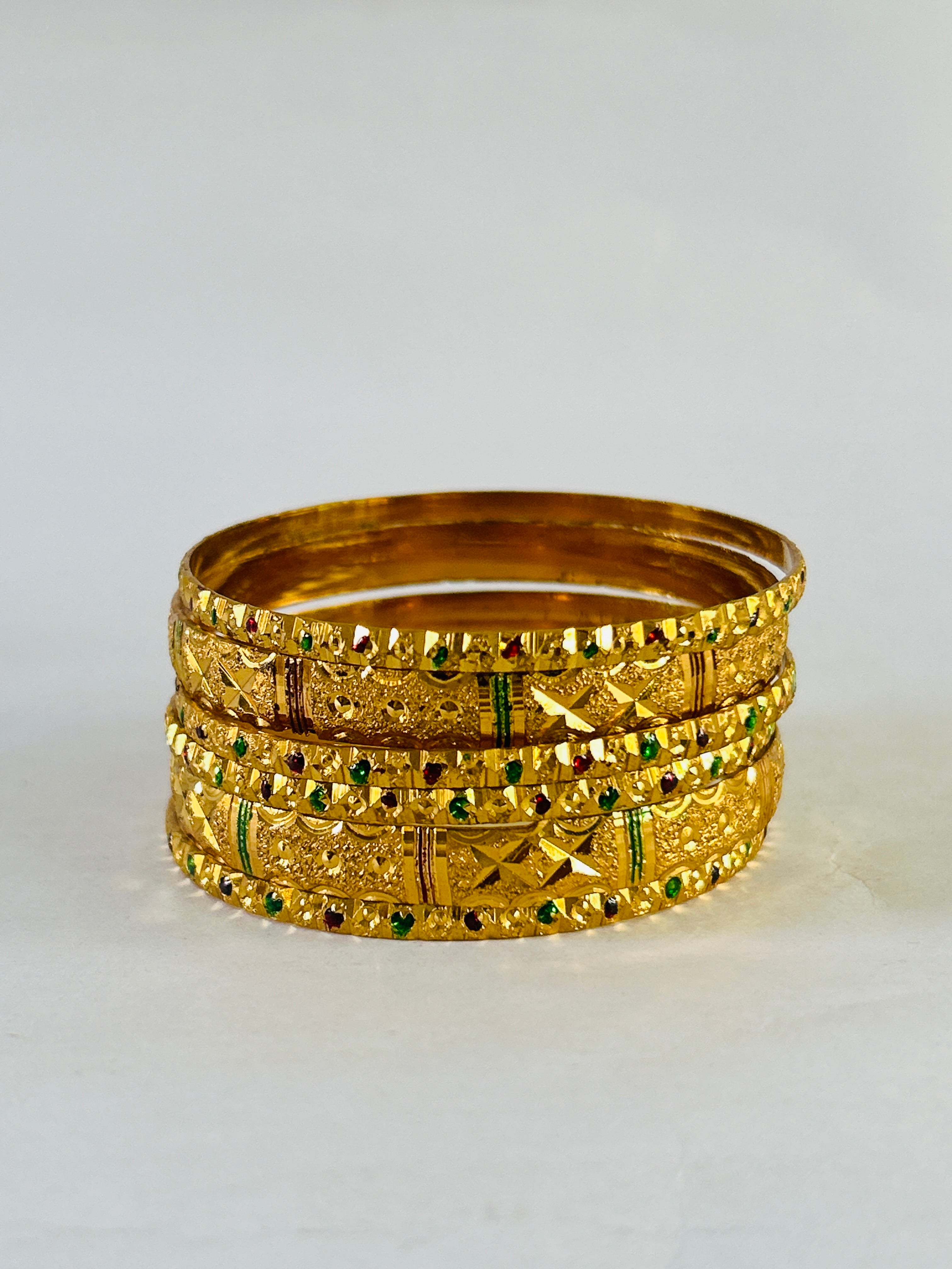 Wholesale Gold Plated Bangles Set (5 Sets)