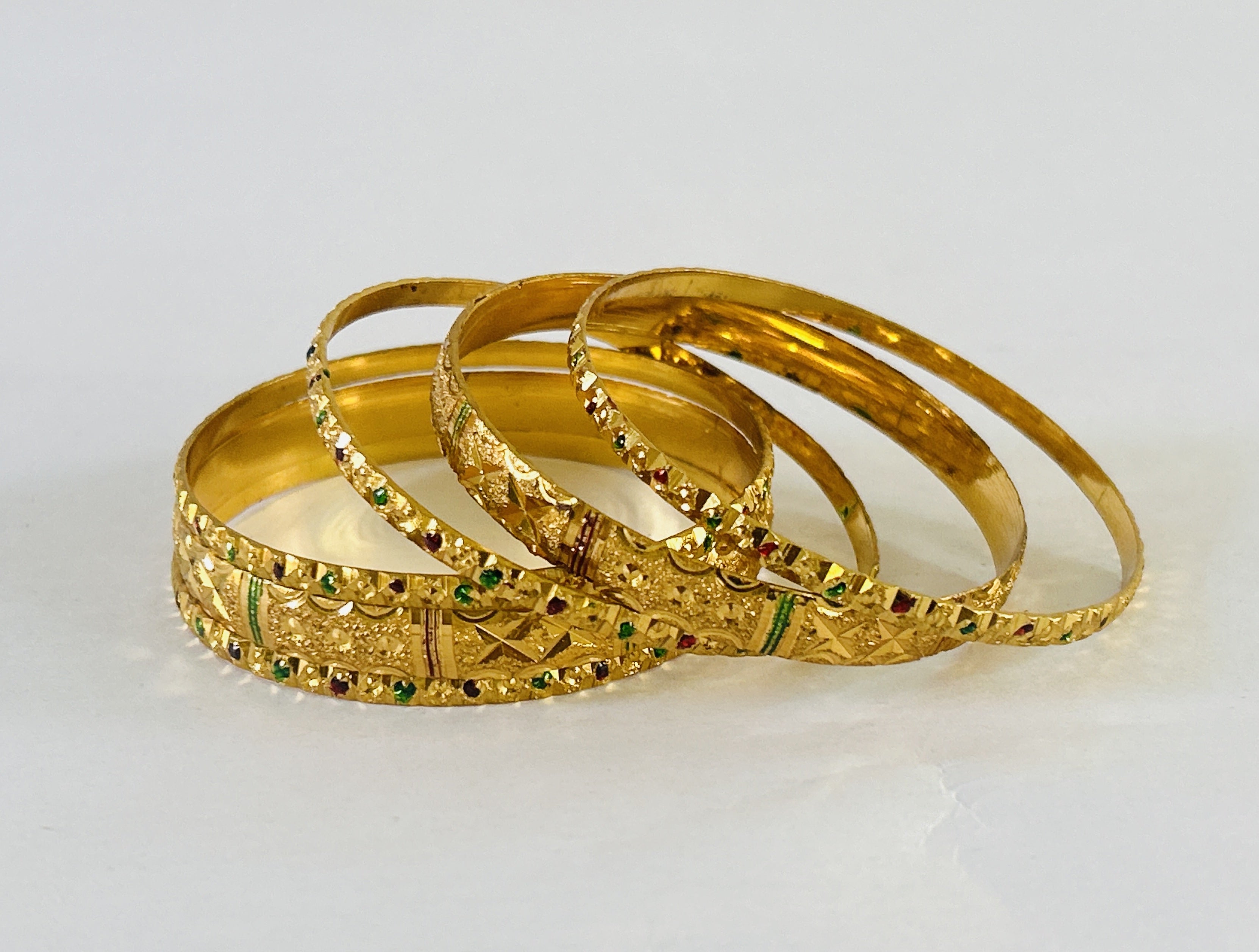 Wholesale Gold Plated Bangles Set (5 Sets)