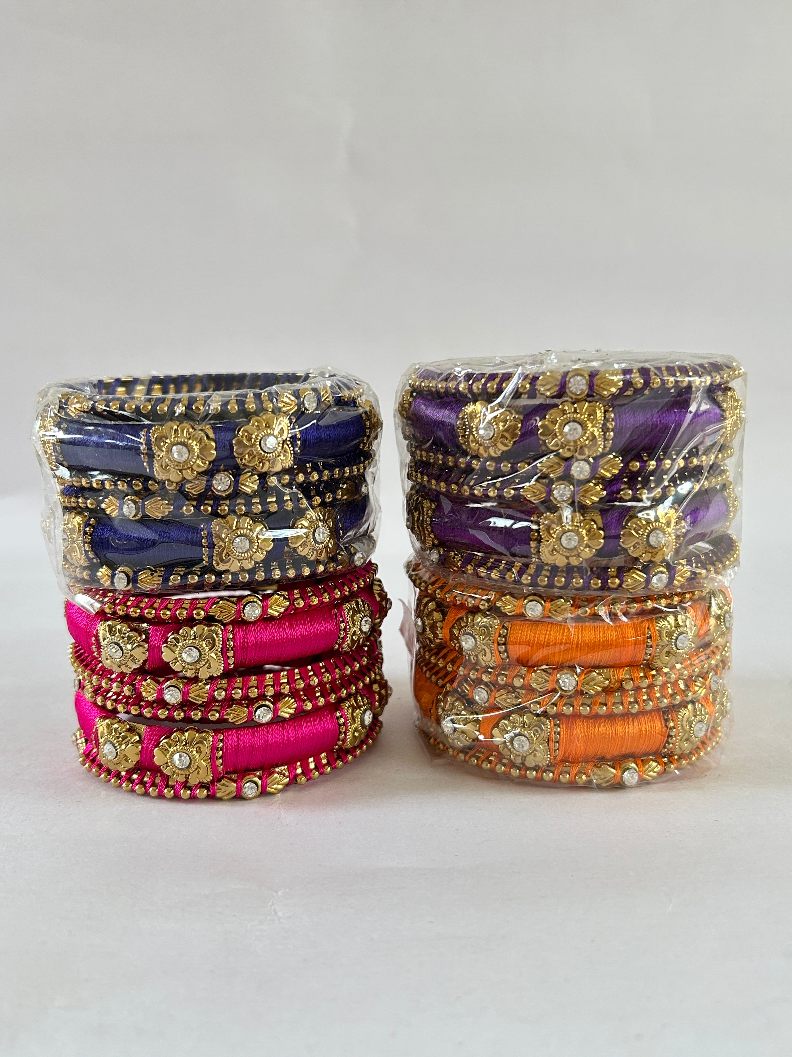 Colorful Thread Bangle Set Wholesale