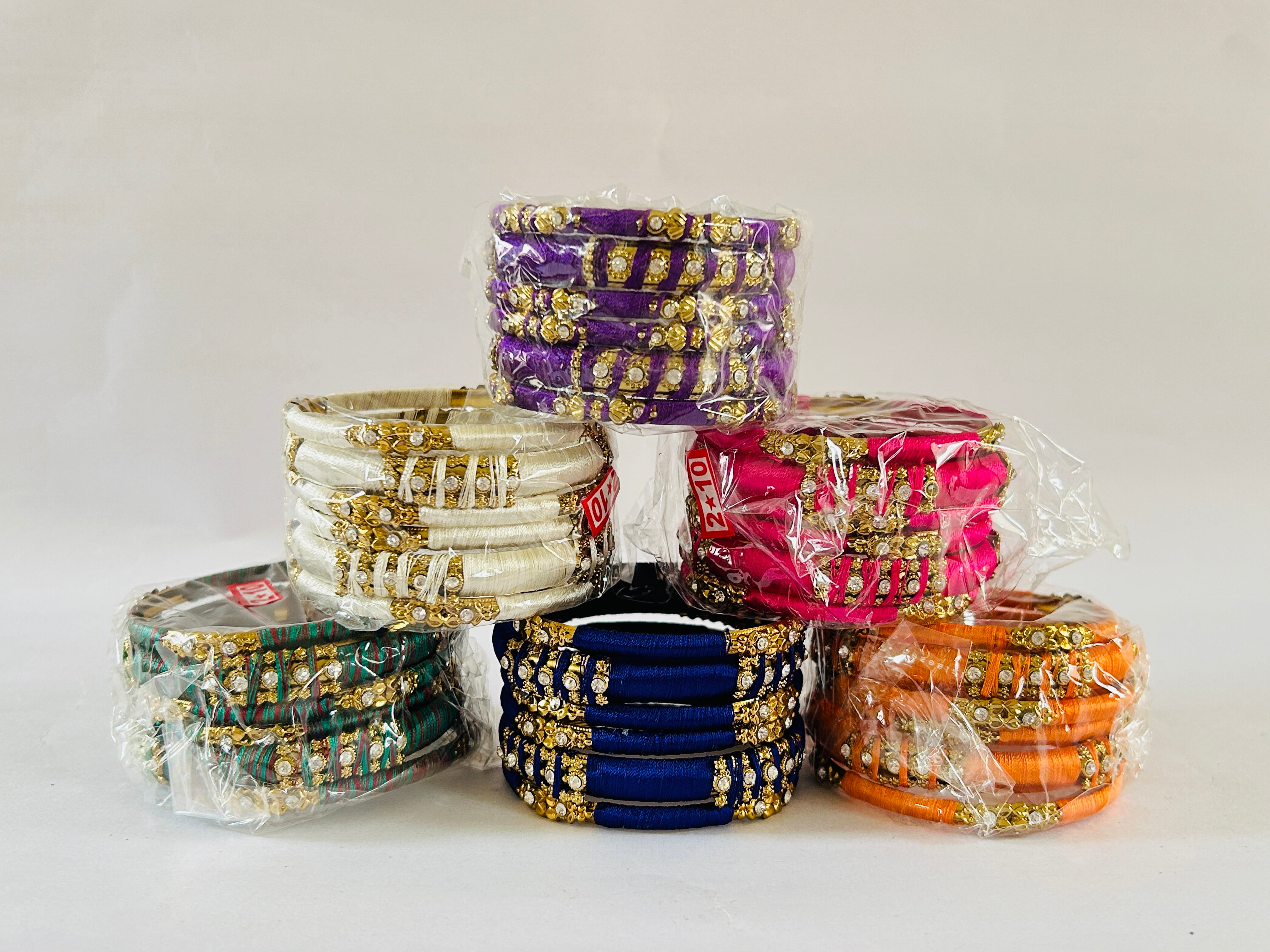 Colorful Thread Bangle Set Wholesale