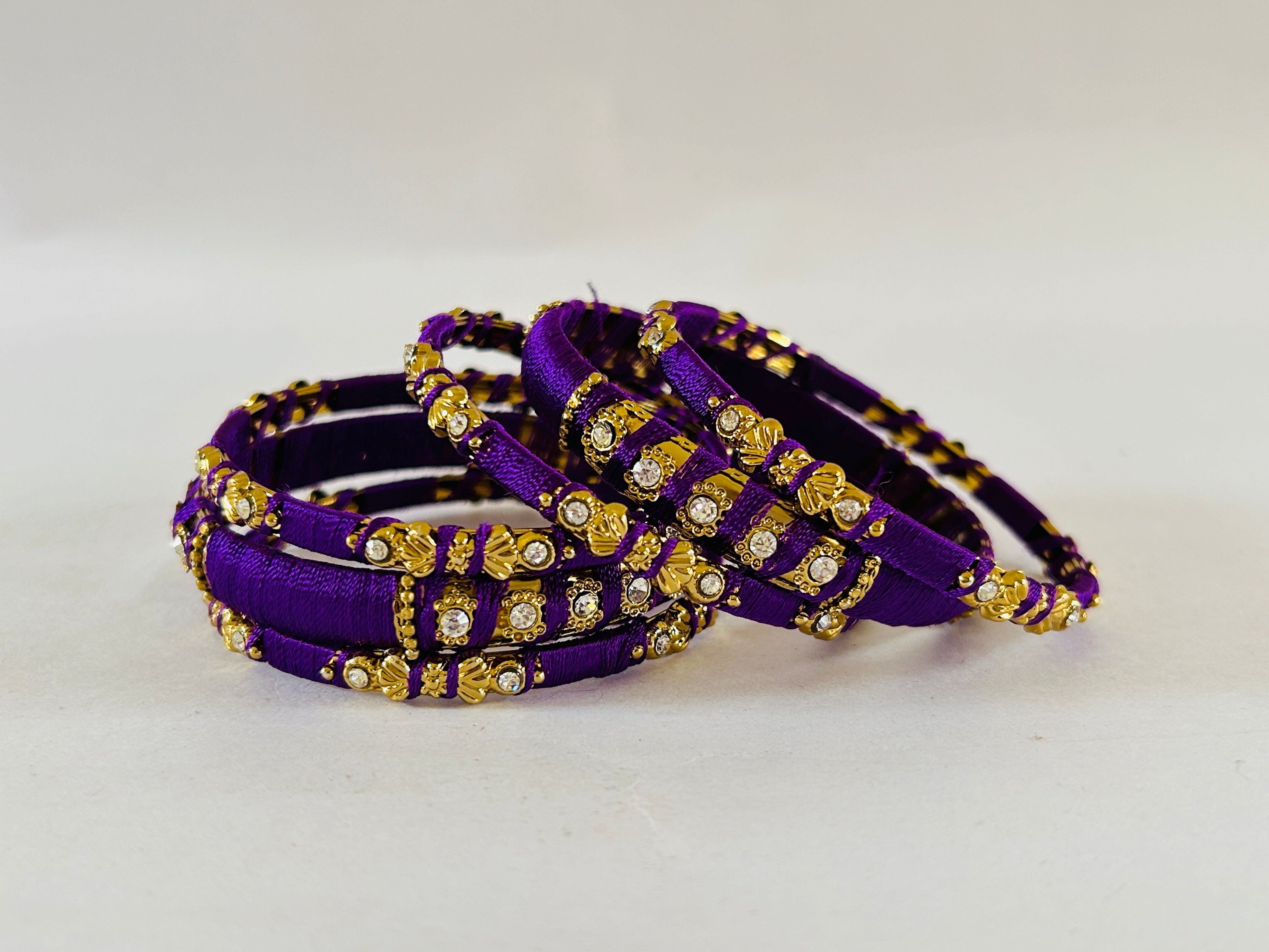 Colorful Thread Bangle Set Wholesale