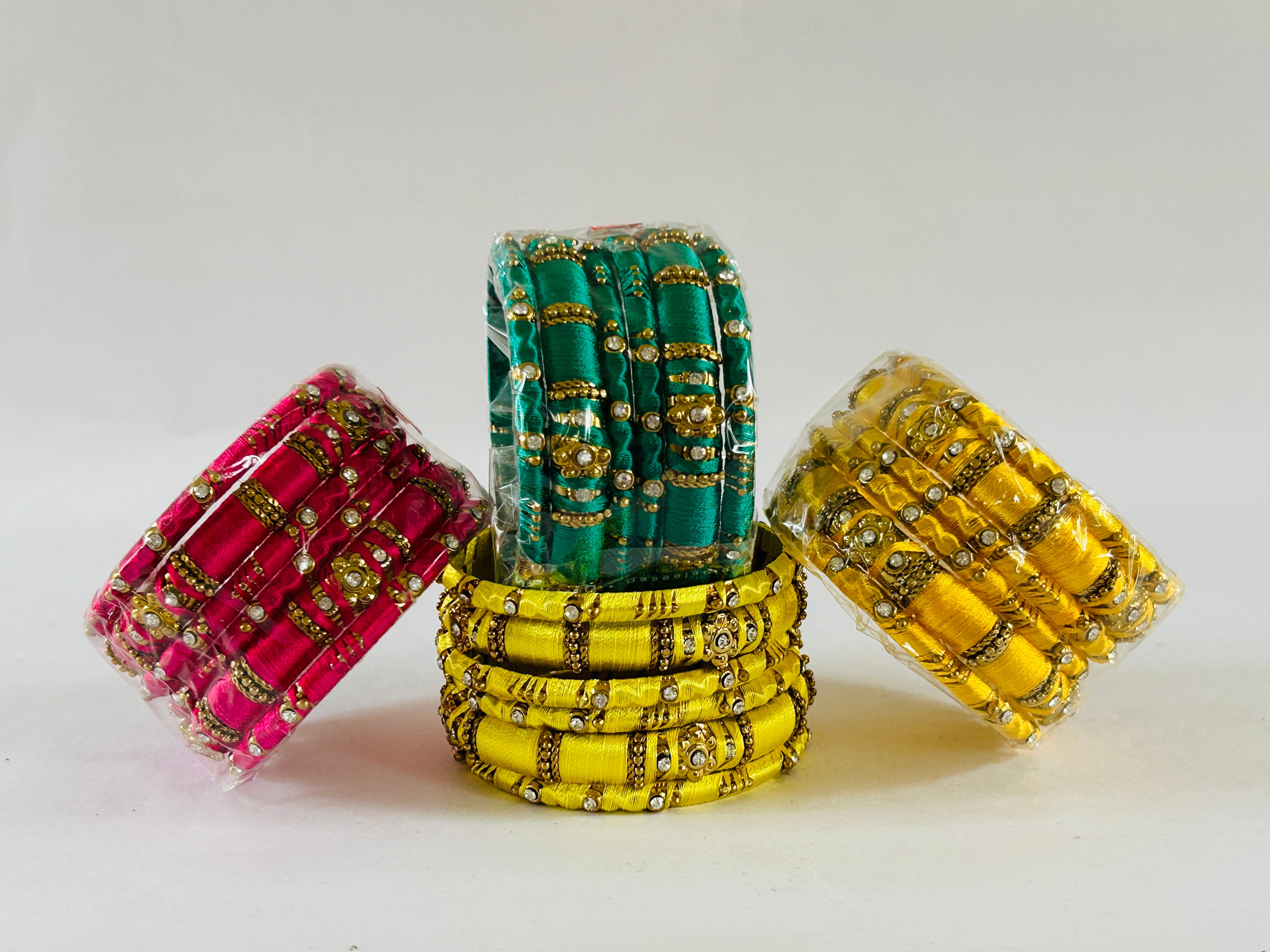 Colorful Thread Bangle Set Wholesale