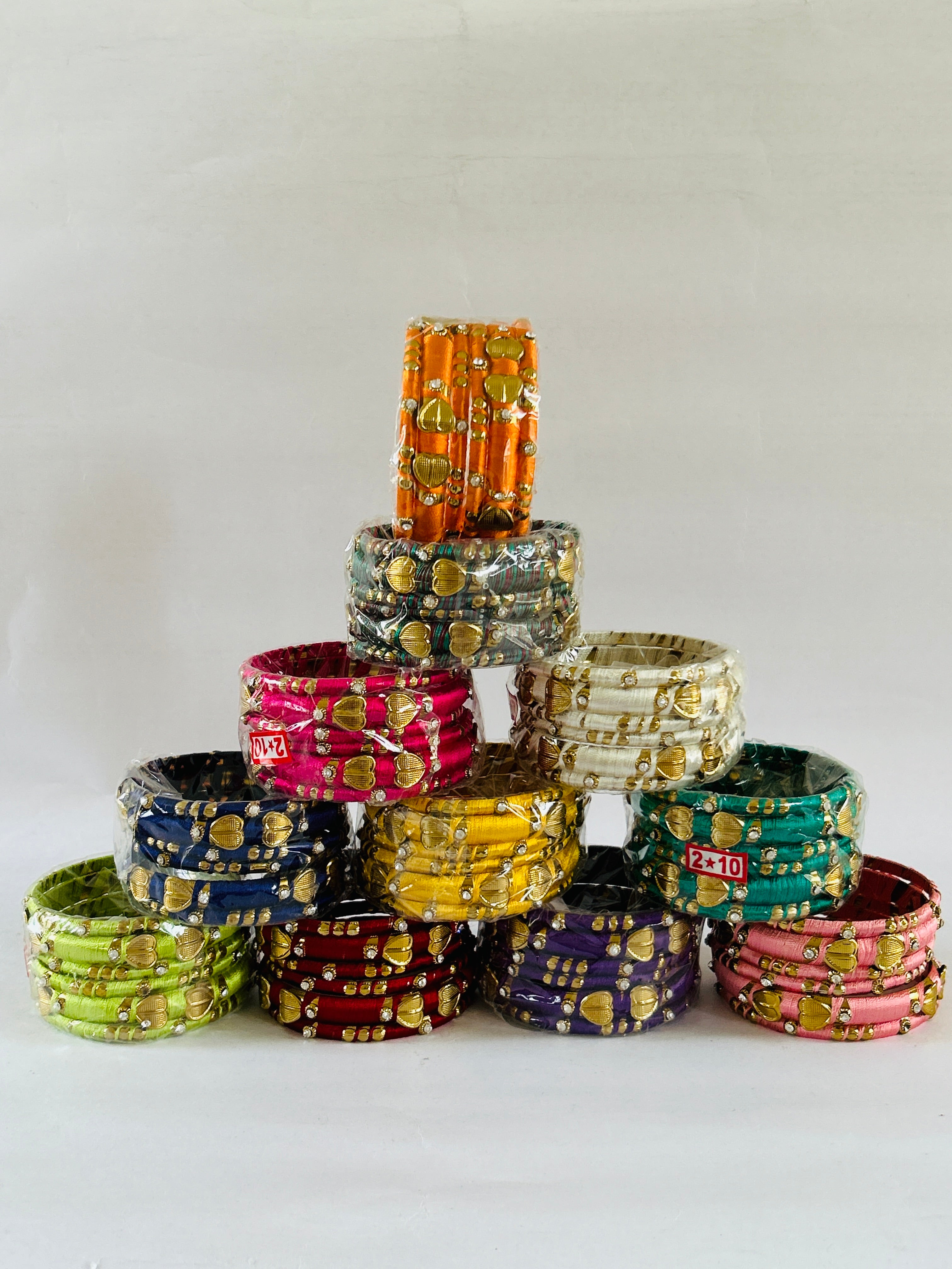 Colorful Thread Bangle Set Wholesale