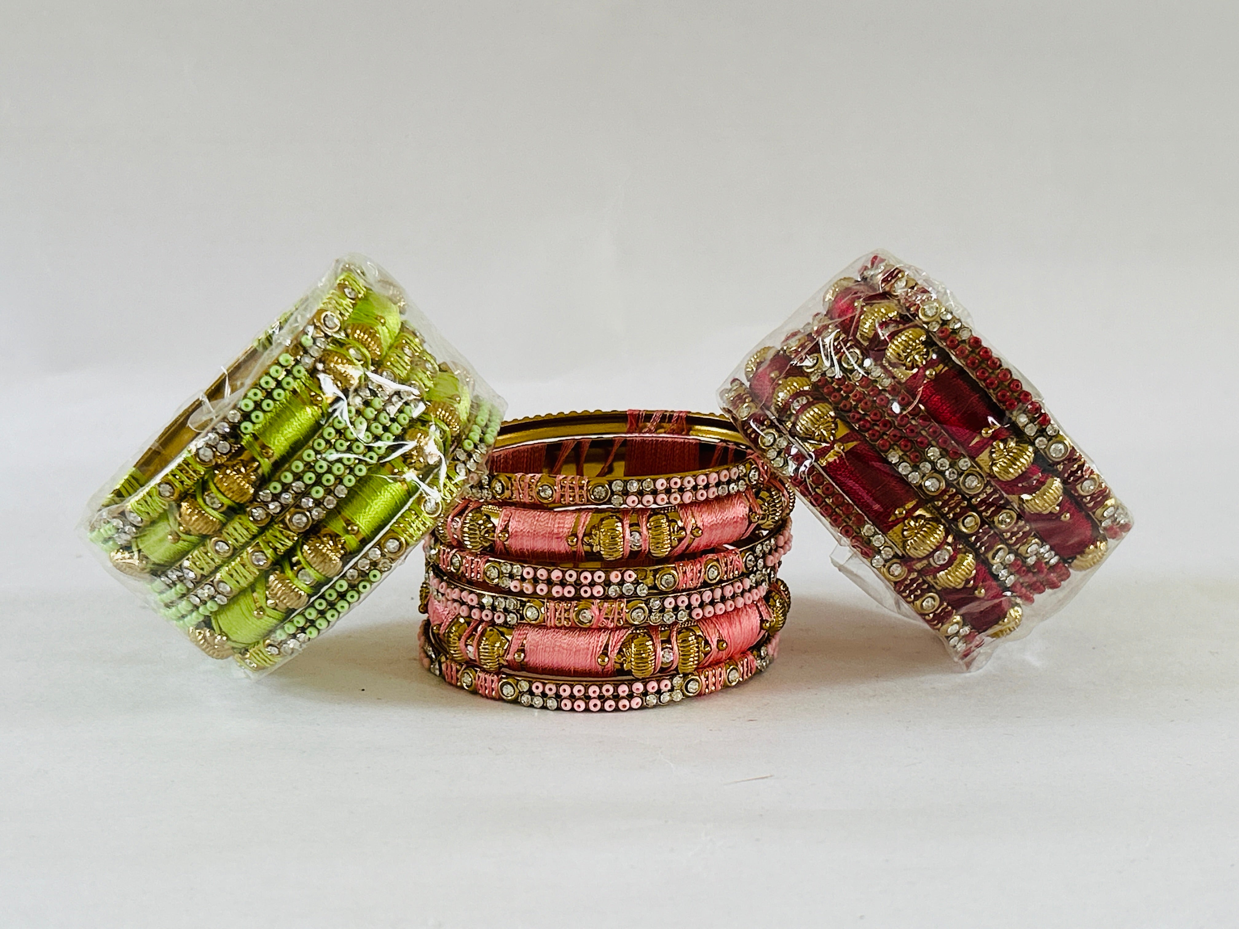 Colorful Thread Bangle Set Wholesale