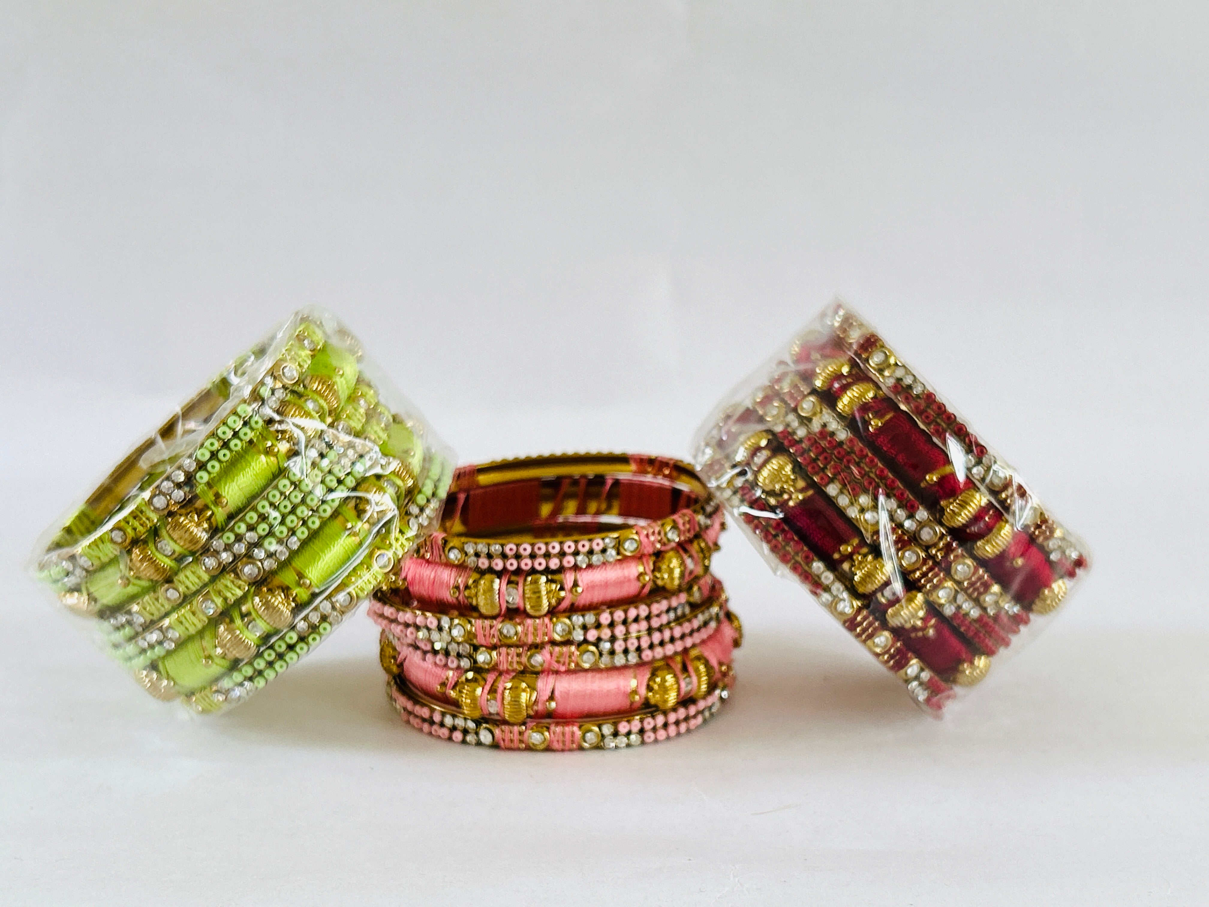 Colorful Thread Bangle Set Wholesale