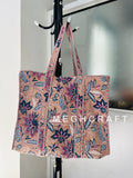Indian Cotton Quilted Tote Bag