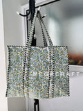 Handcrafted Cotton Quilted Tote Bag