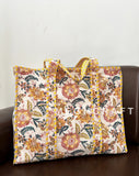 Handmade Cotton Quilted Tote Bag