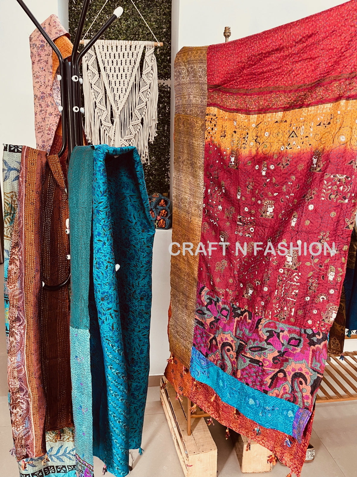 Silk Kantha Stole