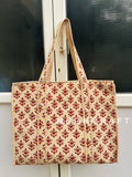 Indian Cotton Quilted Tote Bag