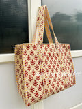 Indian Cotton Quilted Tote Bag