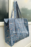 Cotton Quilted Shopping Tote Bag