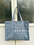 Cotton Quilted Shopping Tote Bag