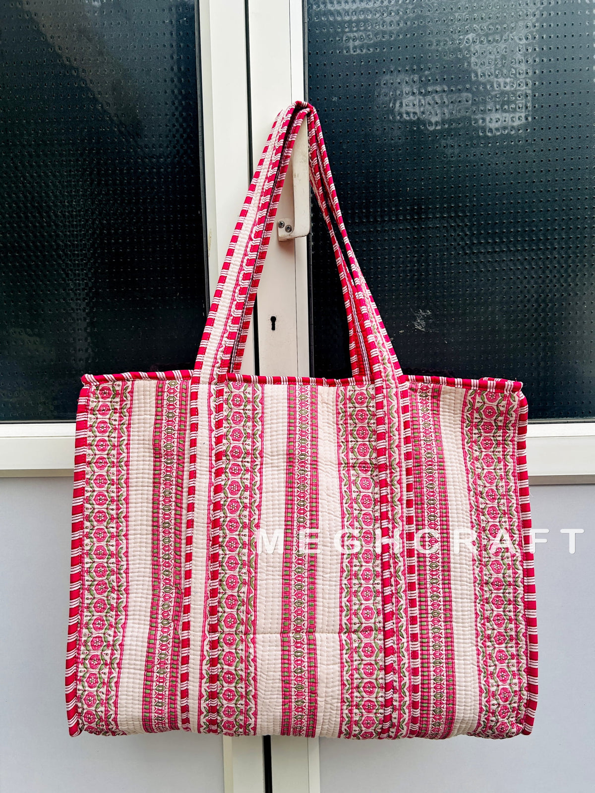 Cotton Quilted Tote Bag
