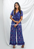 Boho Fashion Silk Pant Jumpsuit