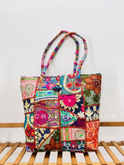 Hippie Patch Work Tote Bag