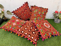 Gujarati Embroidered Cushion Covers
