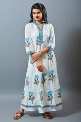 Floral Hand Block Printed Kurti