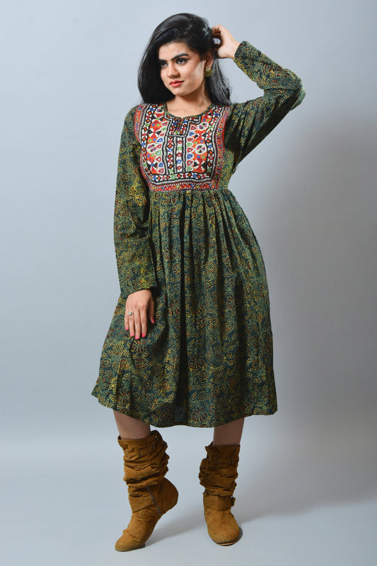 Parche bordado Boho Kutch Kurti