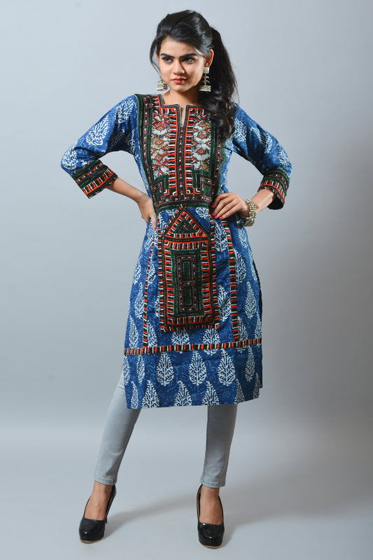 Mujer Algodón Tradicional Kurti