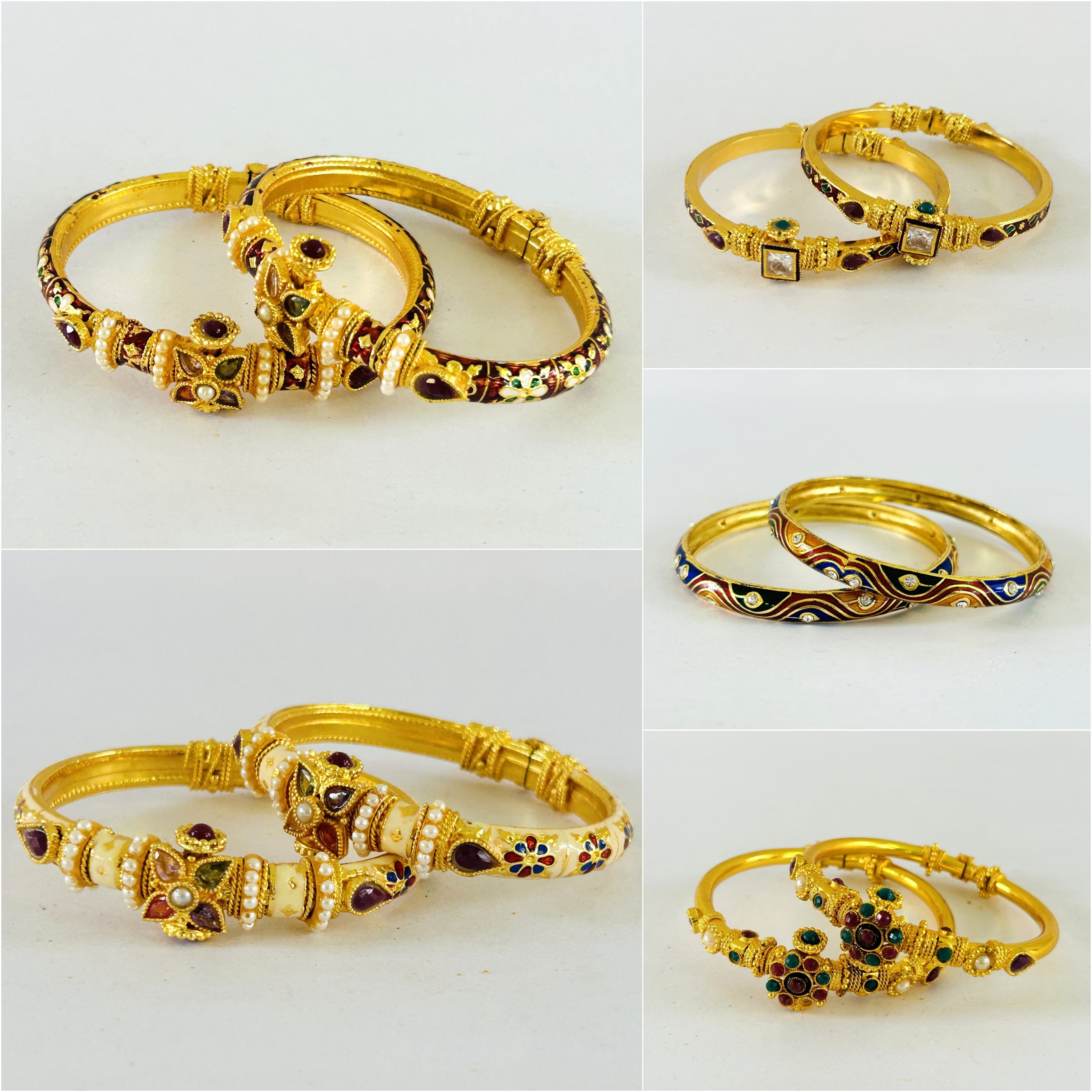Wholesale Meenakari Bracelets (10 Pairs)