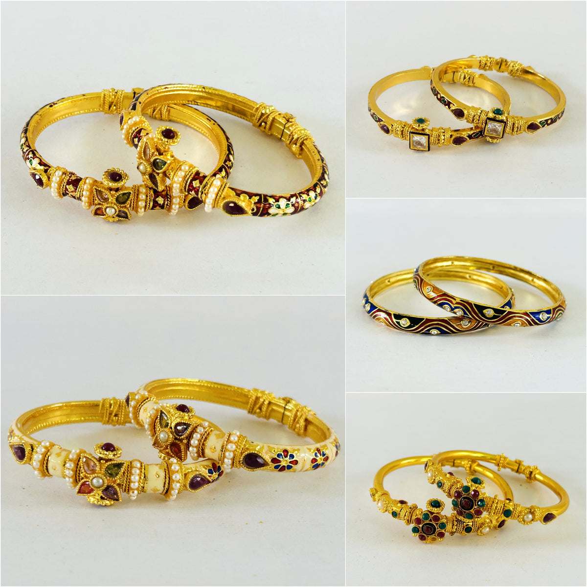 Wholesale Meenakari Bracelets (10 Pairs)