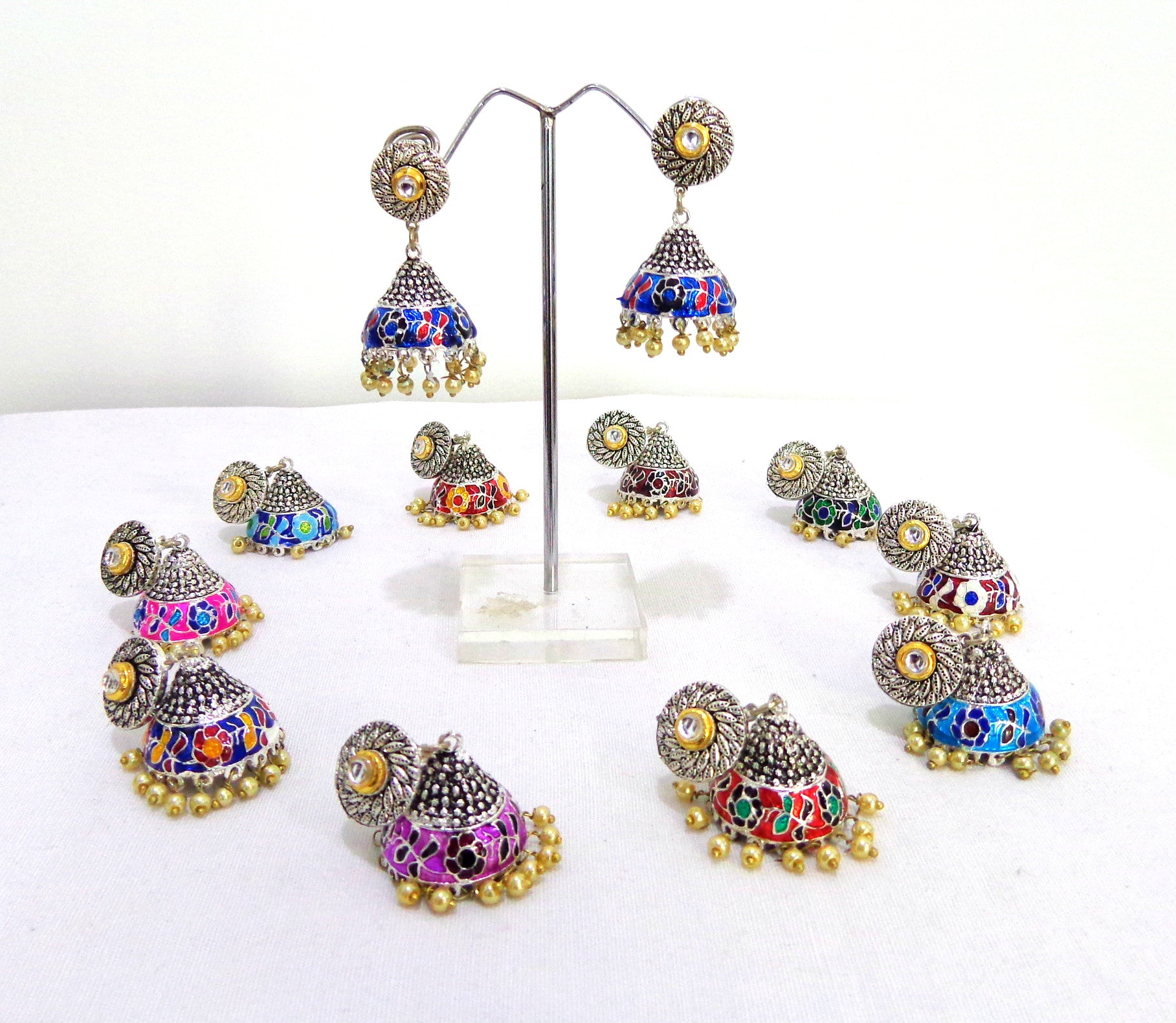 Wholesale Peacock Jhumka Earrings