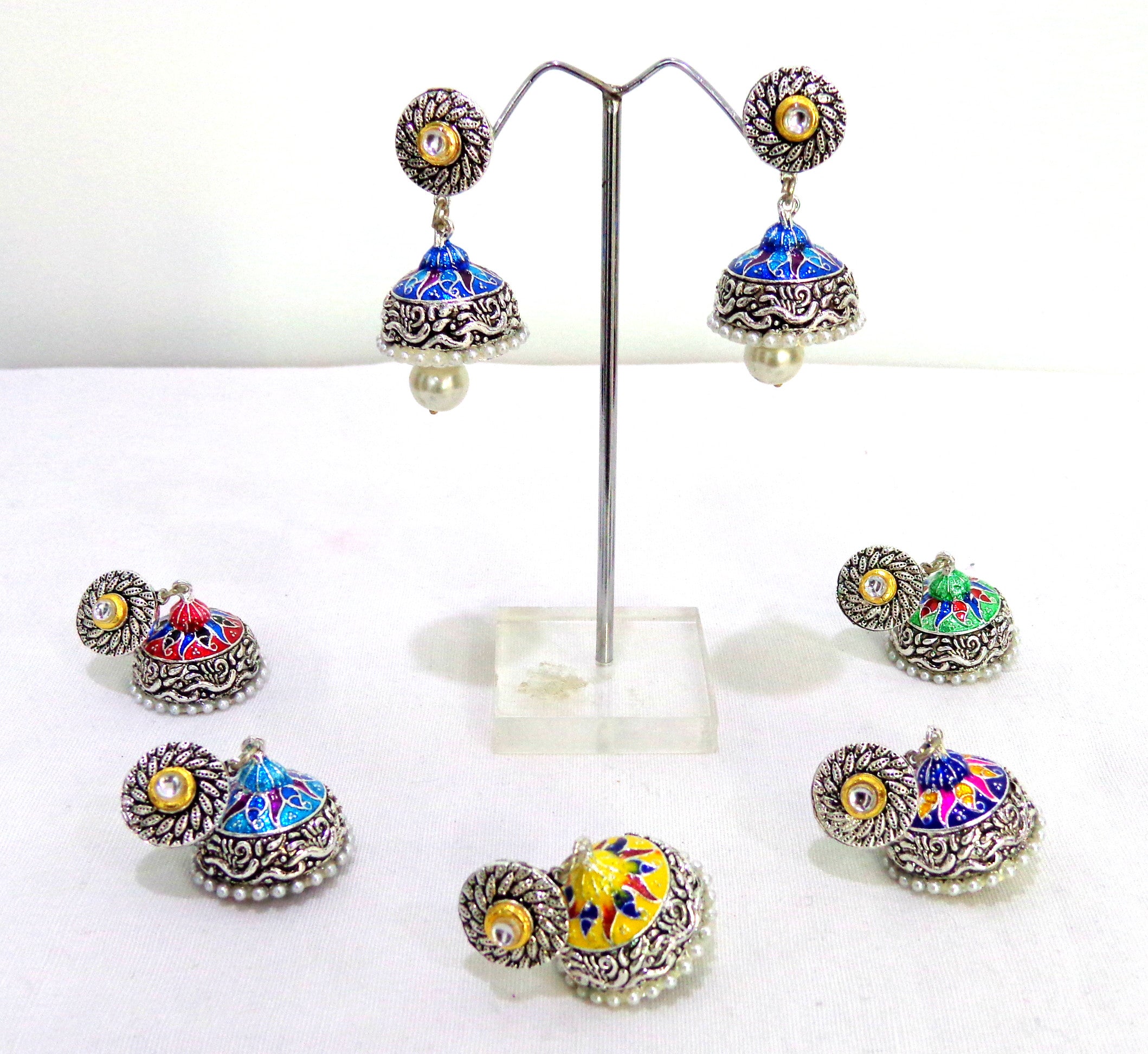Wholesale Peacock Jhumka Earrings