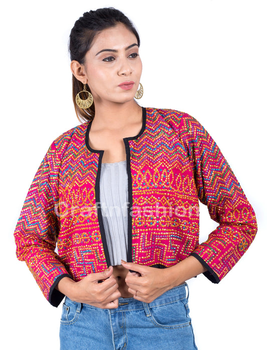 Veste Banjara Kutch de travail à paillettes