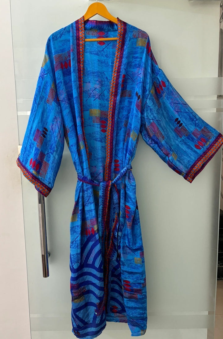 Wholesale Indian Vintage Silk Sari Kimono Robe