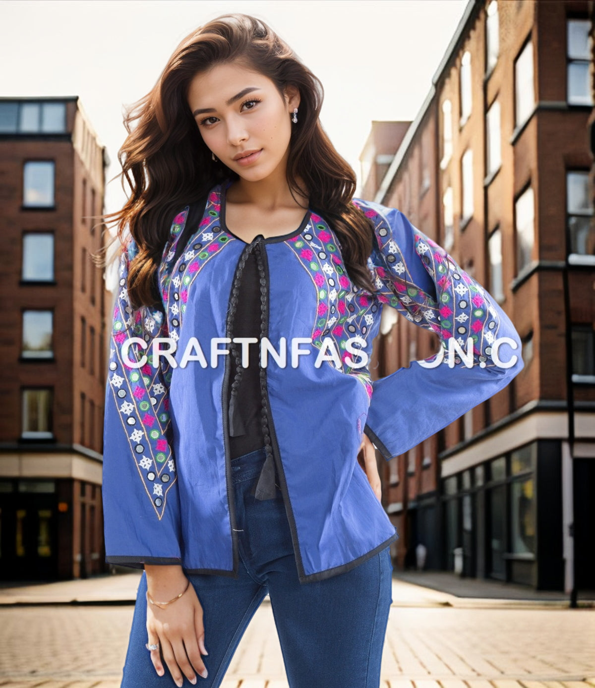 Veste de travail miroir indien